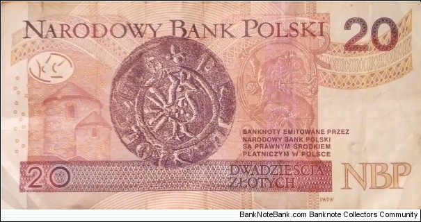 Banknote from Poland year 2016