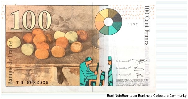 Banknote from France year 1997