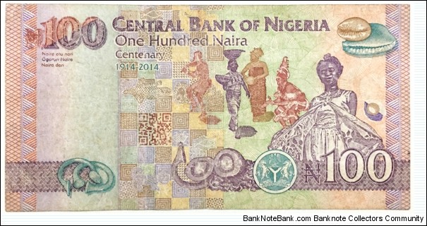 Banknote from Nigeria year 2014