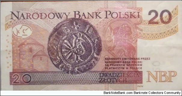 Banknote from Poland year 2016