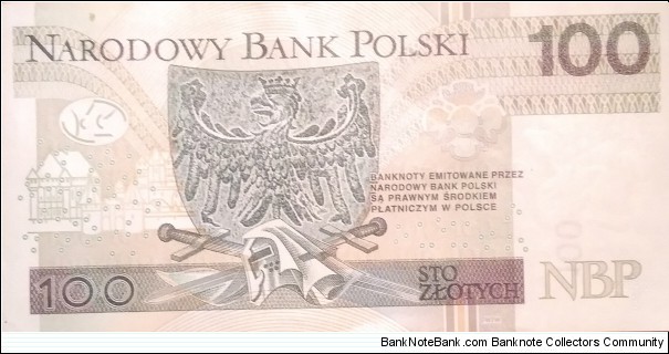 Banknote from Poland year 2018