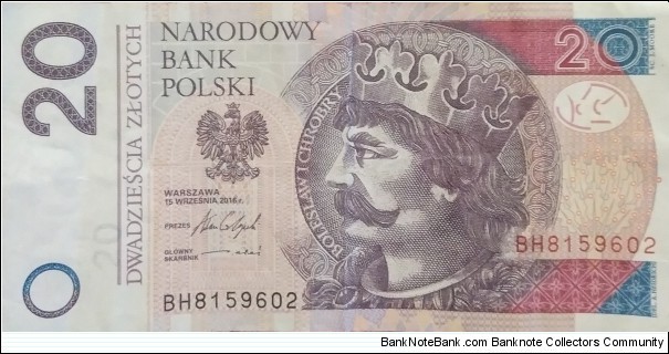 Poland 20 Złotych
BH 8159602 Banknote