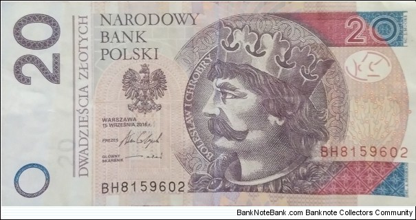 Poland 20 Złotych
BH 8159602 Banknote