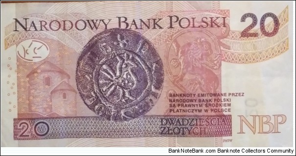 Banknote from Poland year 2016