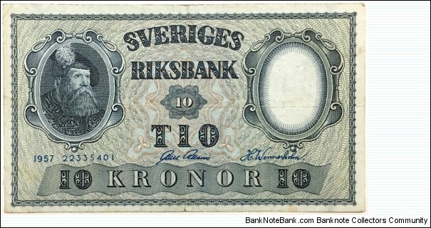 10 Kronor Banknote