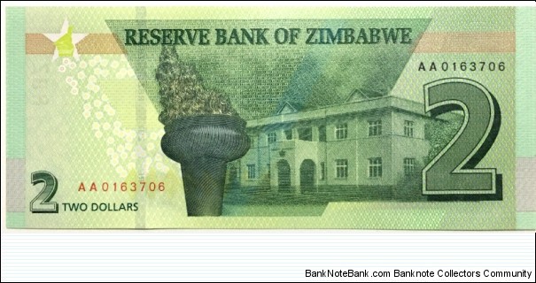 Banknote from Zimbabwe year 2019