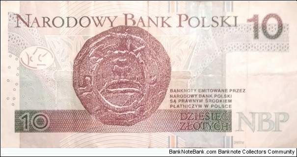 Banknote from Poland year 2016