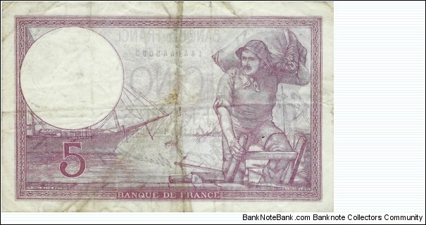 Banknote from France year 1933