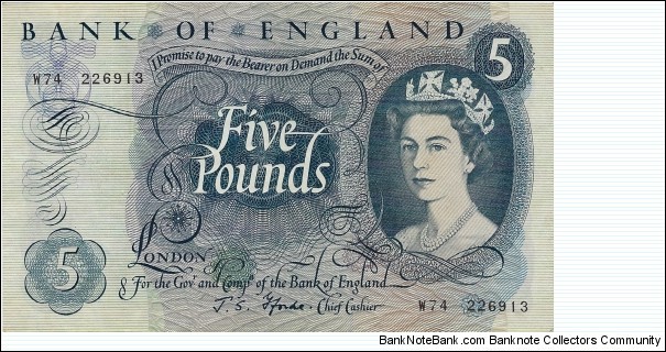 UNITED KINGDOM 5 Pounds  Banknote