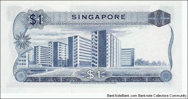 Banknote from Singapore year 1972