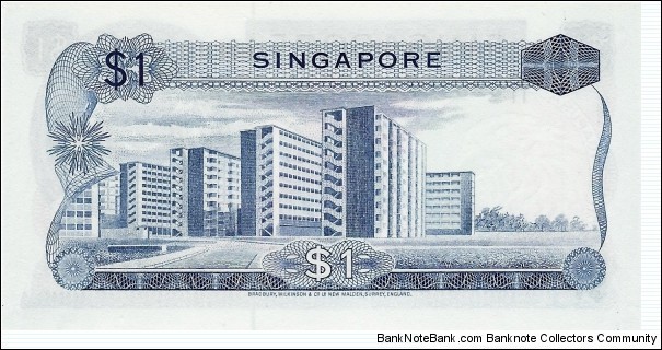 Banknote from Singapore year 1972