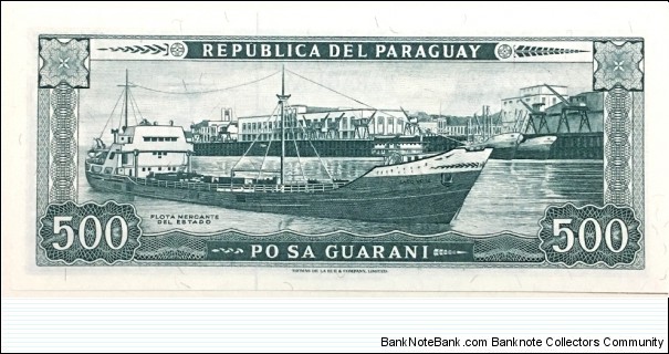 Banknote from Paraguay year 1952