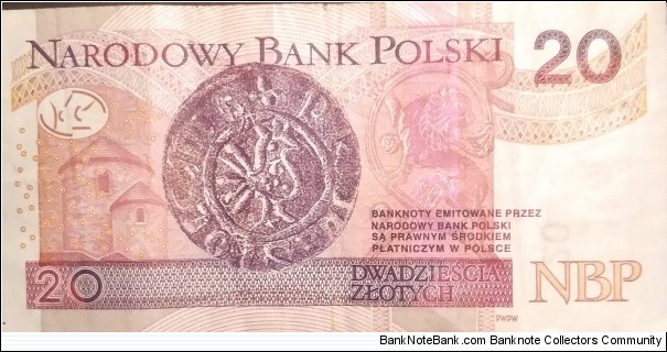 Banknote from Poland year 2016