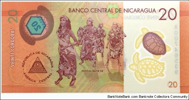 Banknote from Nicaragua year 2014