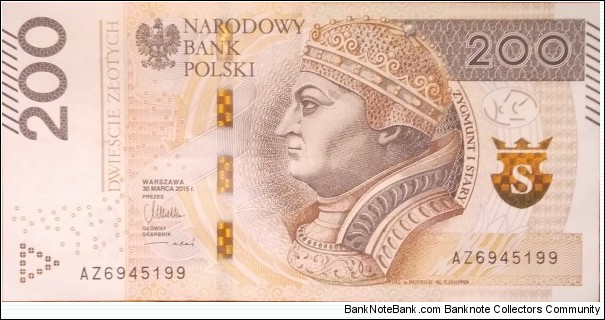 Poland 200 Złotych
AZ 6945199 Banknote