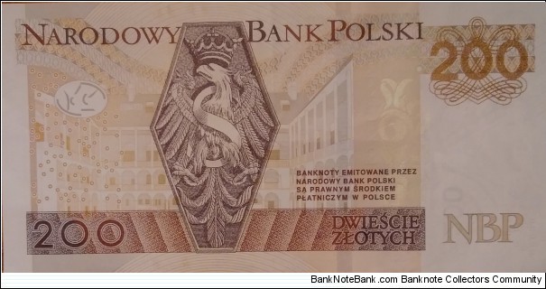 Banknote from Poland year 2015