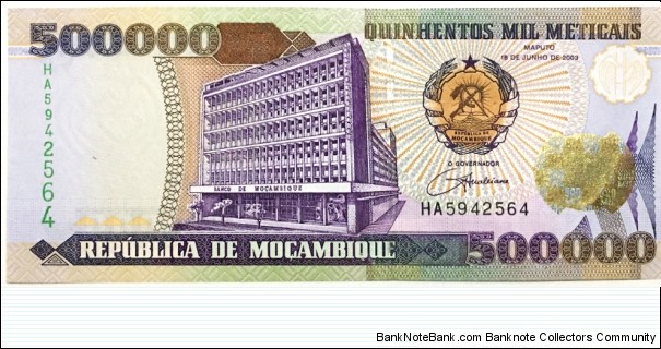 500.000 Meticais Banknote