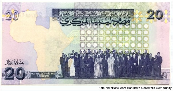 Banknote from Libya year 2009