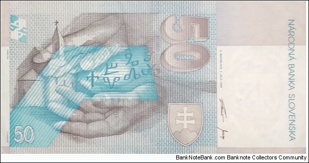 Banknote from Slovakia year 1999