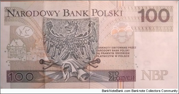 Banknote from Poland year 2012