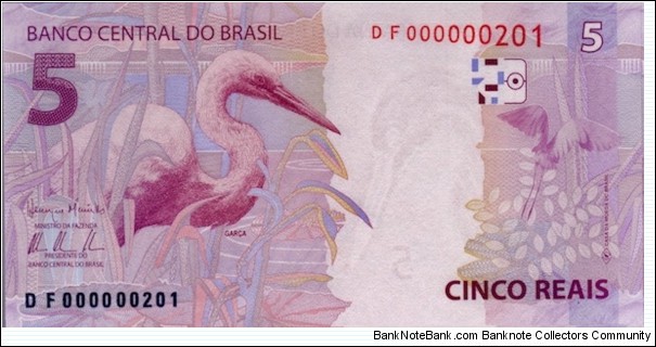 Banknote from Brazil year 2010