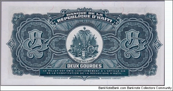 Banknote from Haiti year 1990