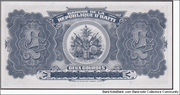 Banknote from Haiti year 1992