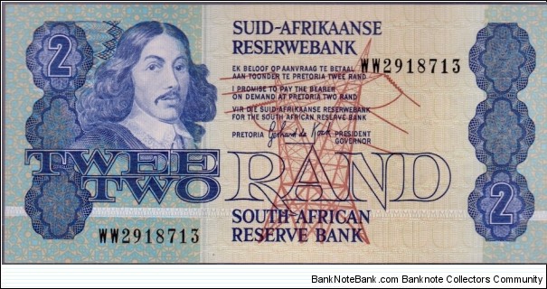 P-118dr Two Rand (Replacement) Banknote