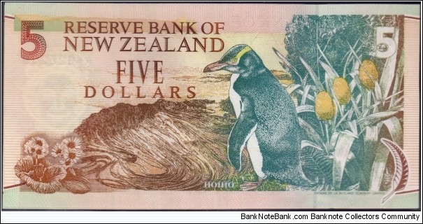 Banknote from New Zealand year 1992