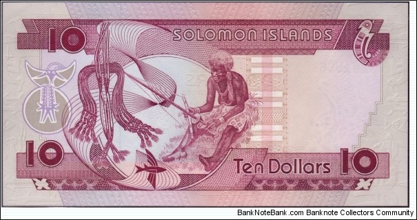 Banknote from Solomon Islands year 1986