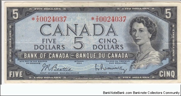 BC-39bA $5 Asterisk *I/X tough replacement Banknote