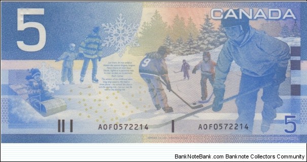 Banknote from Canada year 2002