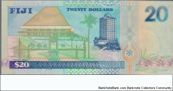 Banknote from Fiji year 2002