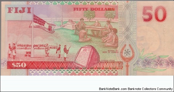 Banknote from Fiji year 1996