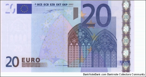 P-3x 20 Euro Banknote