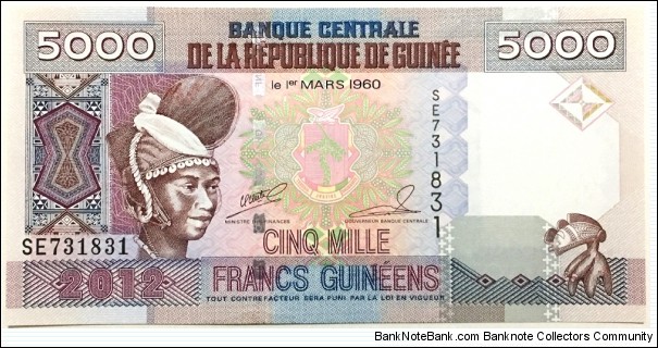 5000 Francs Banknote