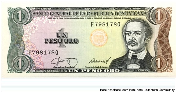 1 Peso Oro Banknote