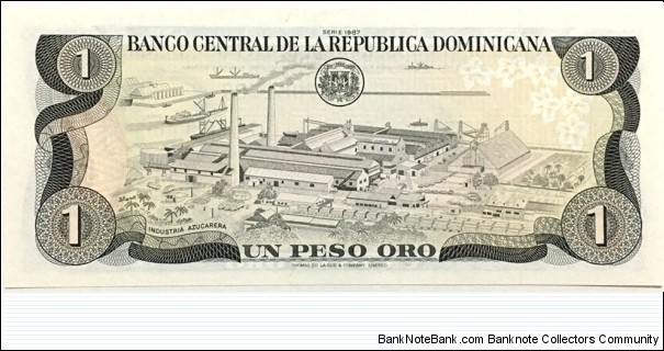 Banknote from Dominican Republic year 1987