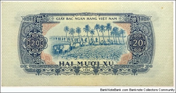 Banknote from Vietnam year 1966