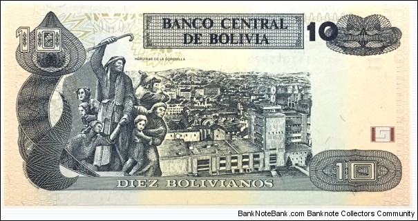 Banknote from Bolivia year 2016