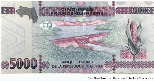 Banknote from Guinea year 2015