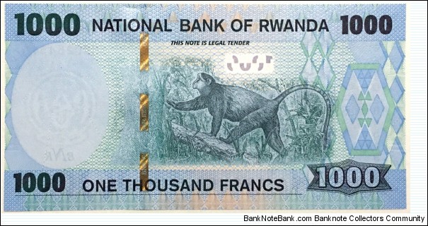 Banknote from Rwanda year 2019