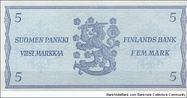 Banknote from Finland year 1963