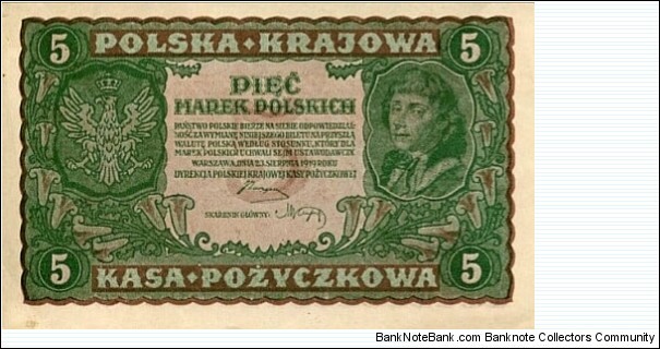 Poland 5 Marek Banknote