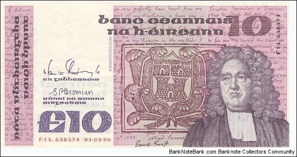 Ireland 10 Pounds Banknote