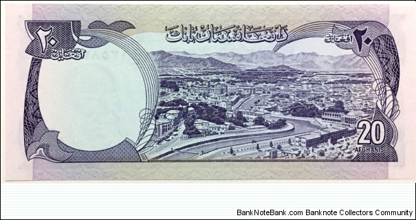 Banknote from Afghanistan year 1977