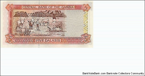 Banknote from Gambia year 1996