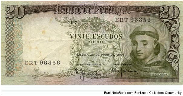 20 Escudos Banknote