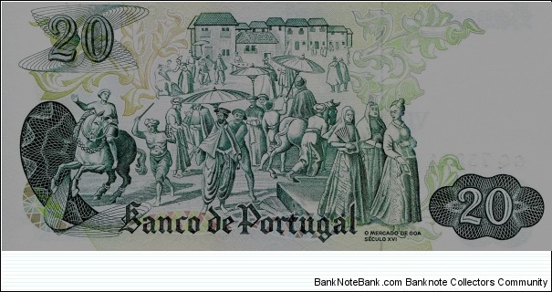 Banknote from Portugal year 1971