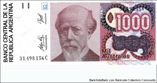 1000 Australes Banknote